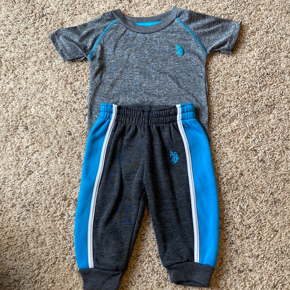 12 month jogger and shirt